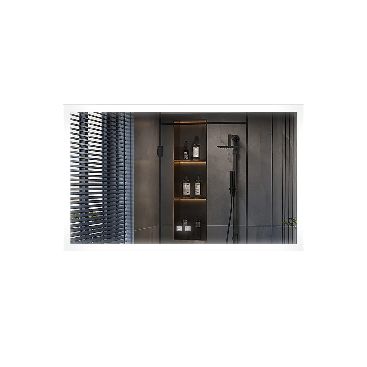 Lexora Aurorium 72 in. W x 36 in. H LED Bathroom Vanity Mirror
