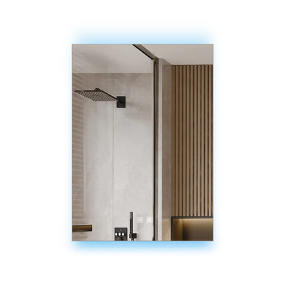 Lexora Corsica 20 in W x 28 in H Surface-Mount LED Mirror Medicine Cabinet with Defogger)