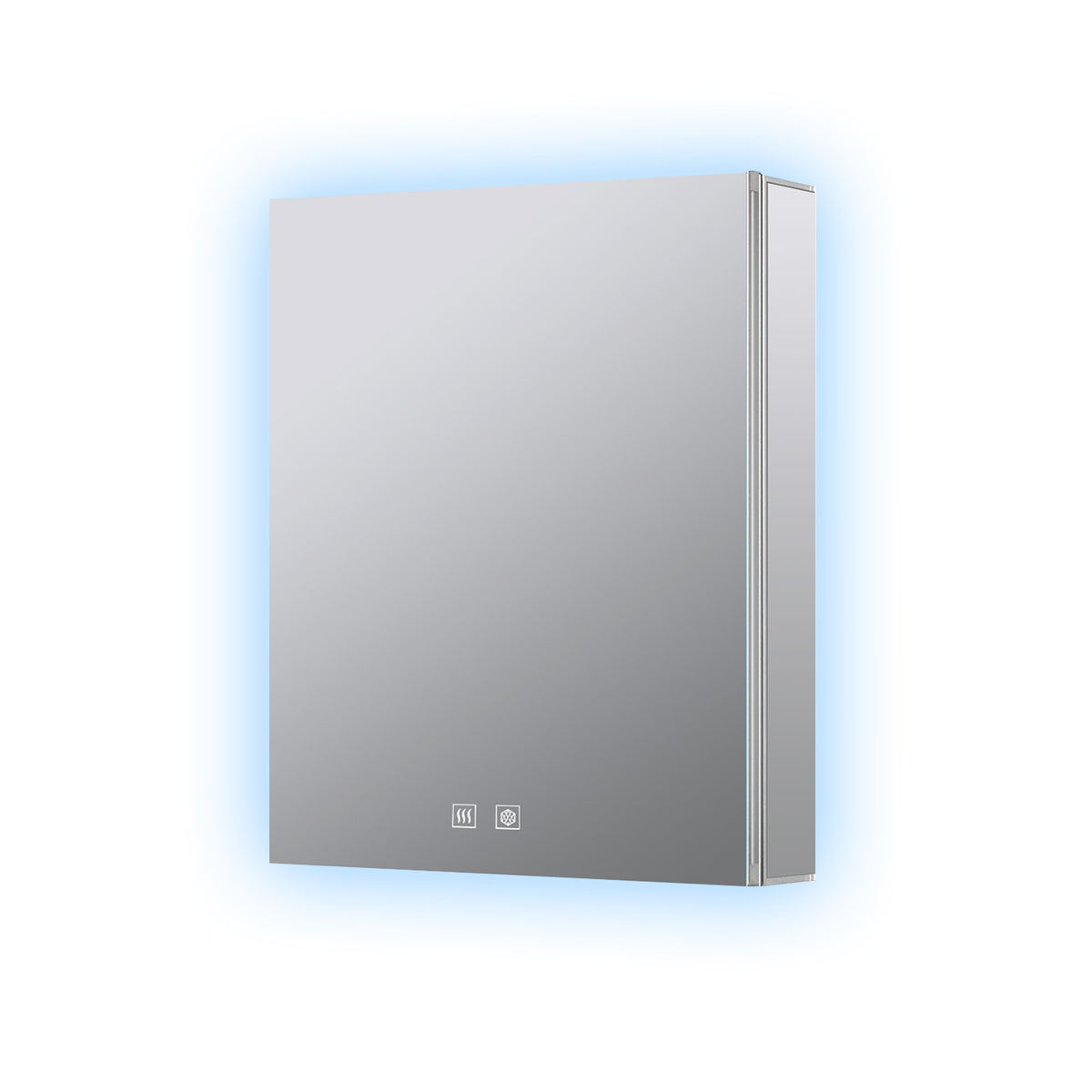 Lexora Corsica 20 in W x 32 in H Surface-Mount LED Mirror Medicine Cabinet with Defogger)