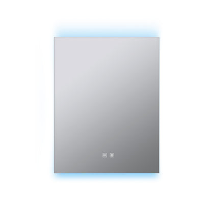 Lexora Corsica 20 in W x 32 in H Surface-Mount LED Mirror Medicine Cabinet with Defogger)