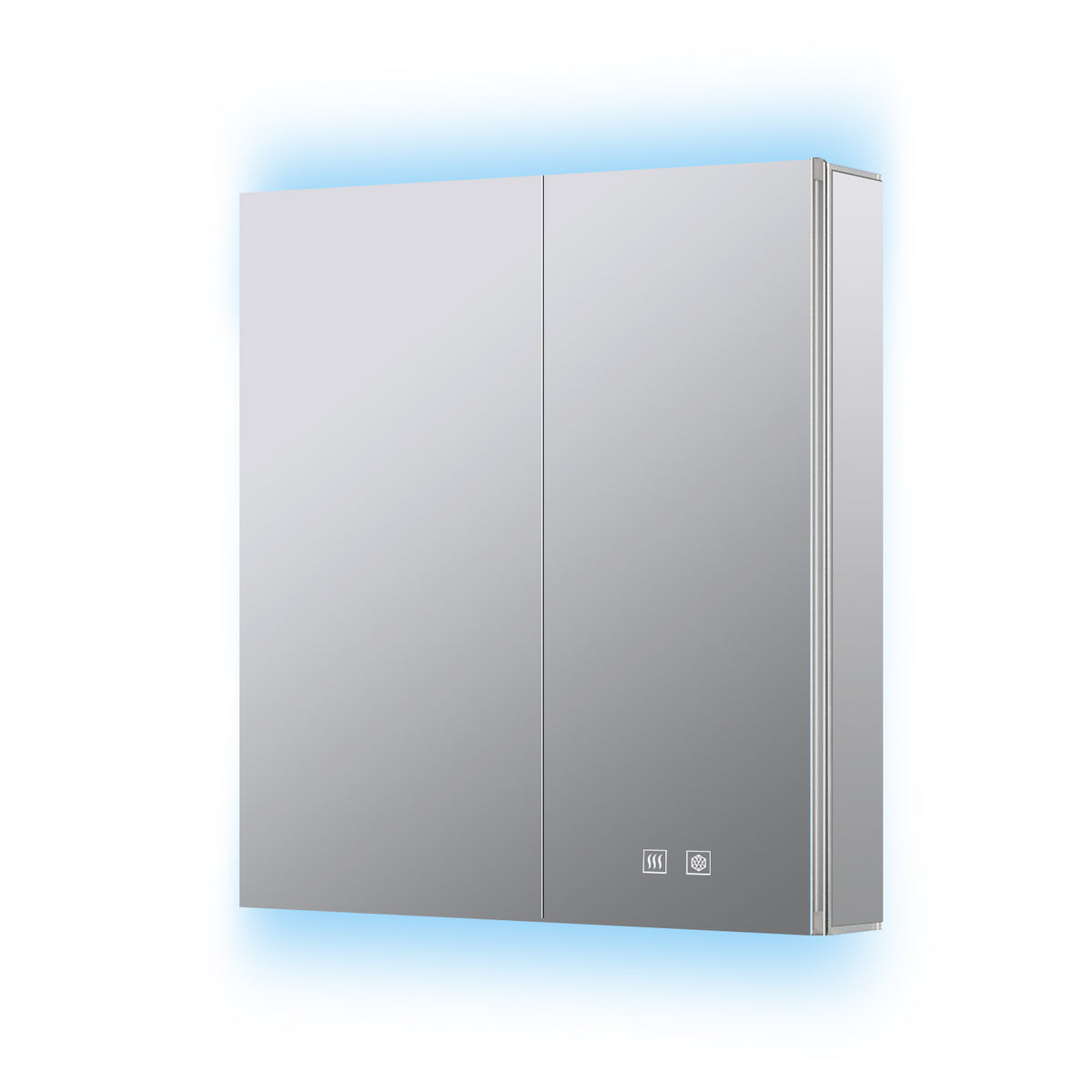 Lexora Corsica 30 in W x 36 in H Surface-Mount LED Mirror Medicine Cabinet with Defogger)