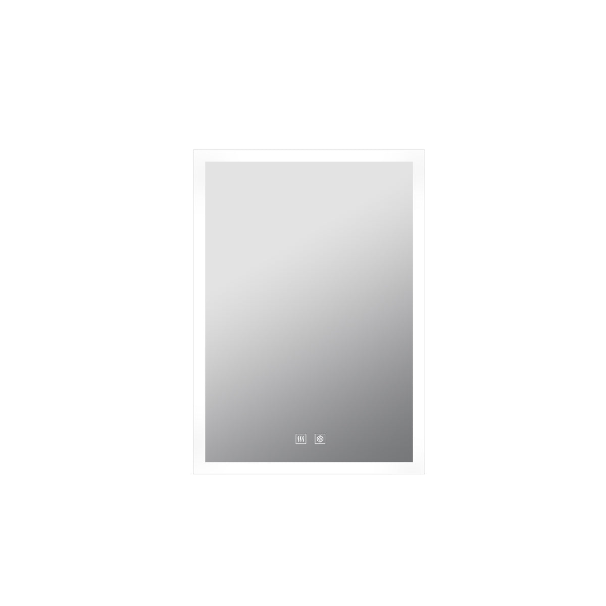 Lexora Mesa 20 in W x 28 in H Surface-Mount LED Mirror Medicine Cabinet with Defogger)