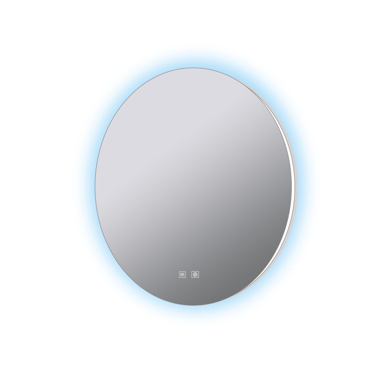 Lexora Nordica 70 cm. Diamter Circular LED Bathroom Vanity Mirror