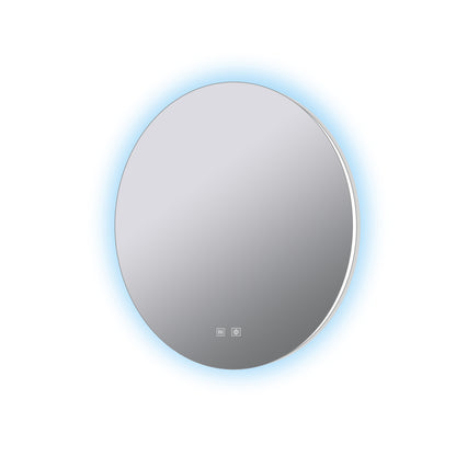 Lexora Nordica 70 cm. Diamter Circular LED Bathroom Vanity Mirror