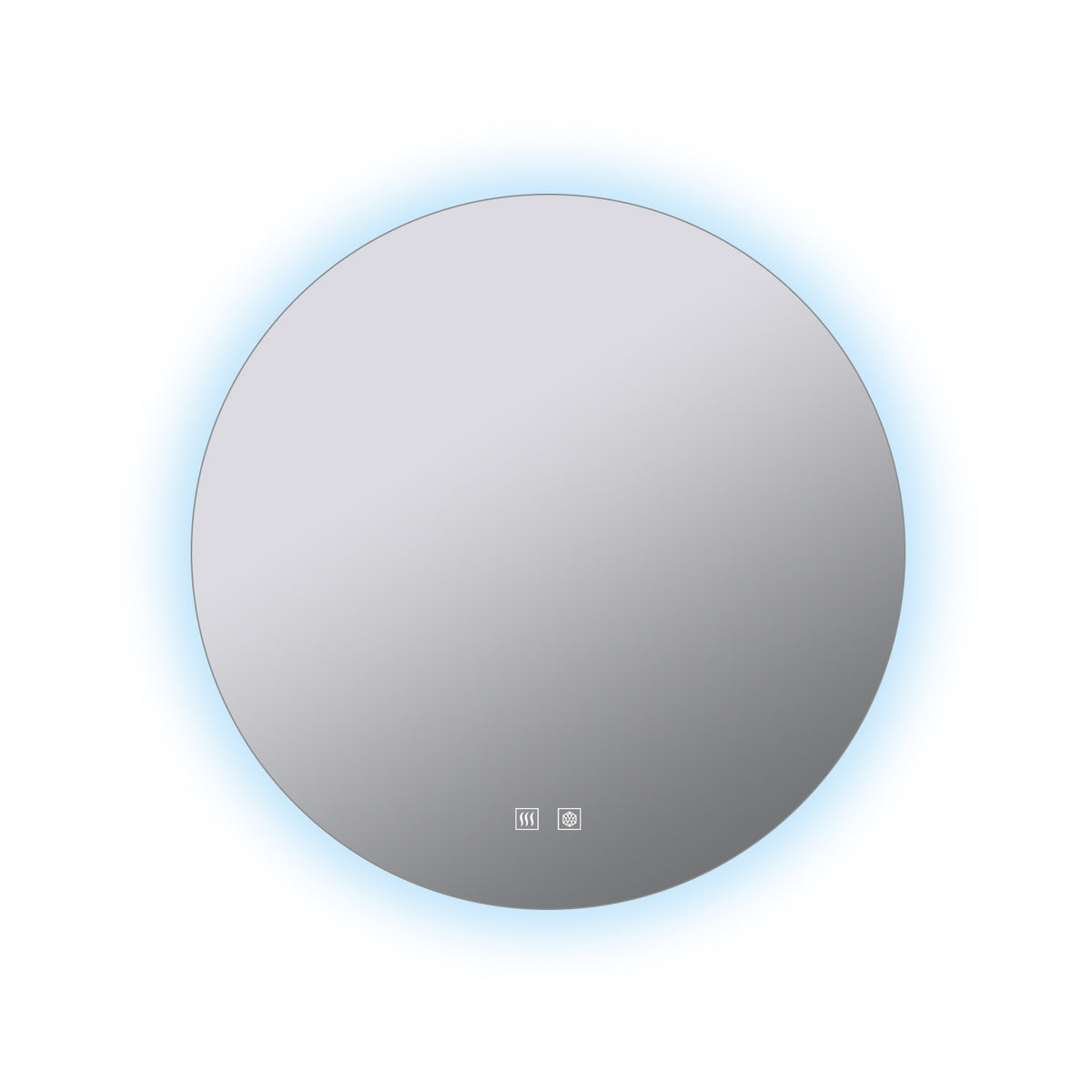 Lexora Nordica 70 cm. Diamter Circular LED Bathroom Vanity Mirror