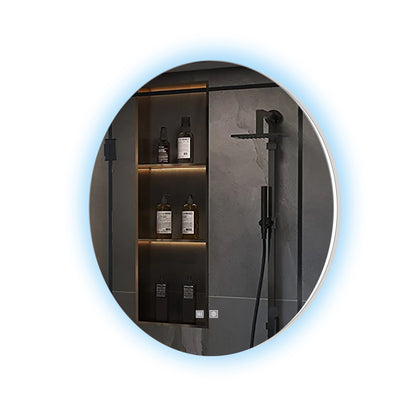 Lexora Nordica 80 cm. Diamter Circular LED Bathroom Vanity Mirror