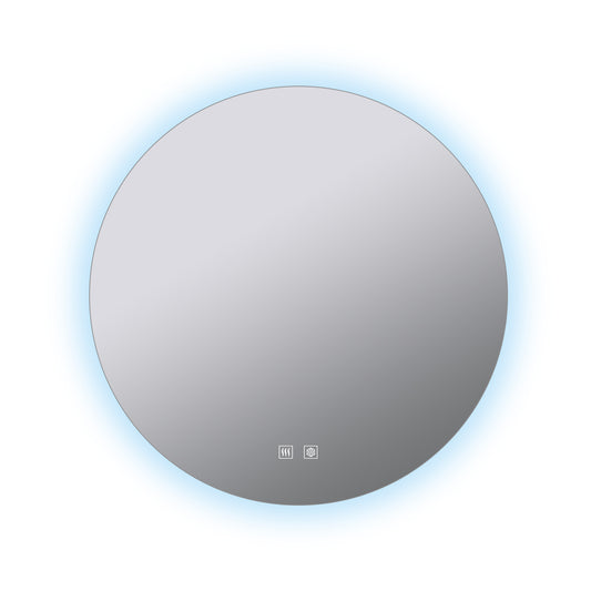 Lexora Nordica 80 cm. Diamter Circular LED Bathroom Vanity Mirror