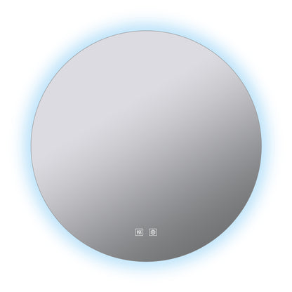 Lexora Nordica 90 cm. Diamter Circular LED Bathroom Vanity Mirror
