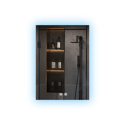 Lexora Vellum 20 in. W x 28 in. H LED Bathroom Vanity Mirror