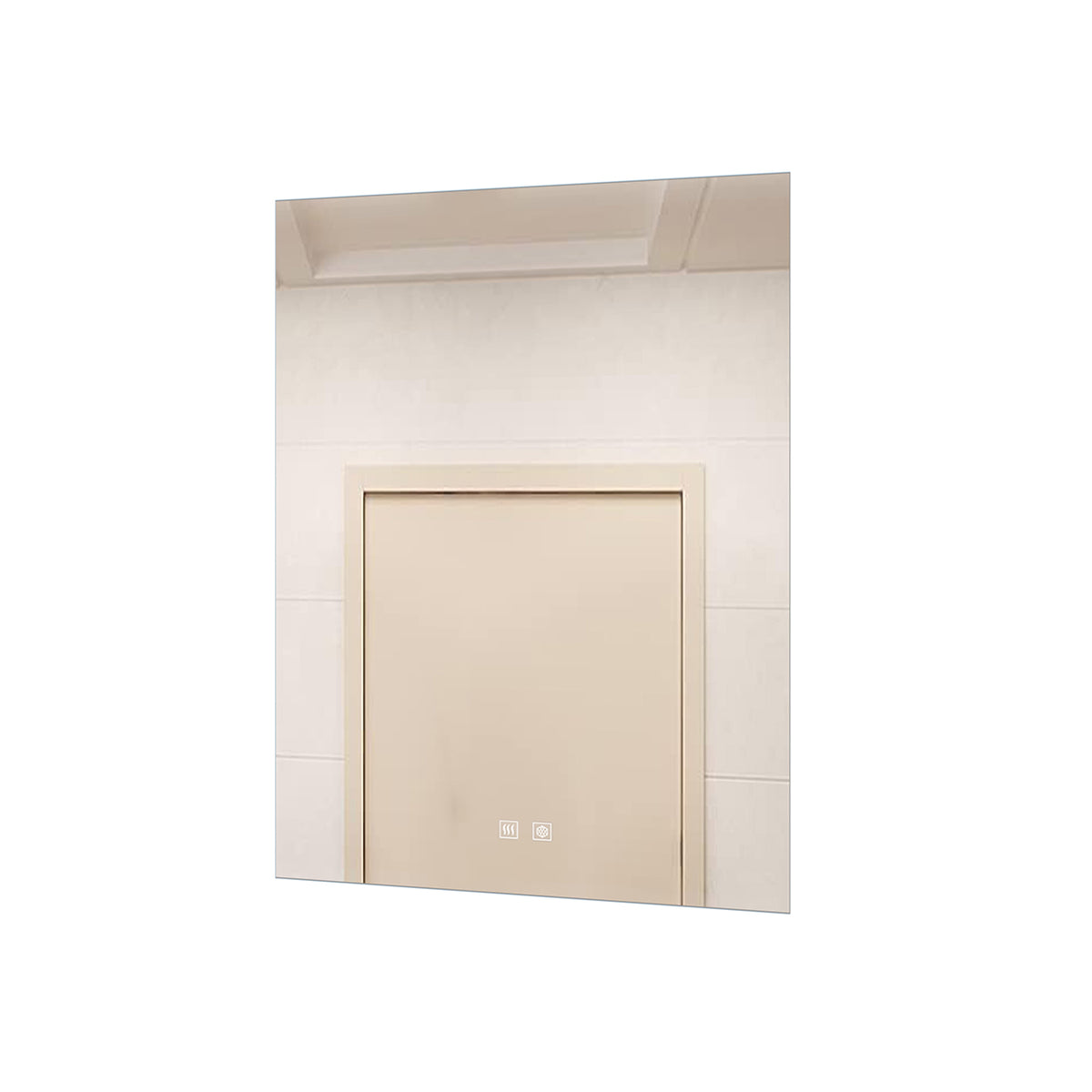 Lexora Vellum 24 in. W x 28 in. H LED Bathroom Vanity Mirror