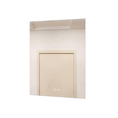 Lexora Vellum 24 in. W x 28 in. H LED Bathroom Vanity Mirror