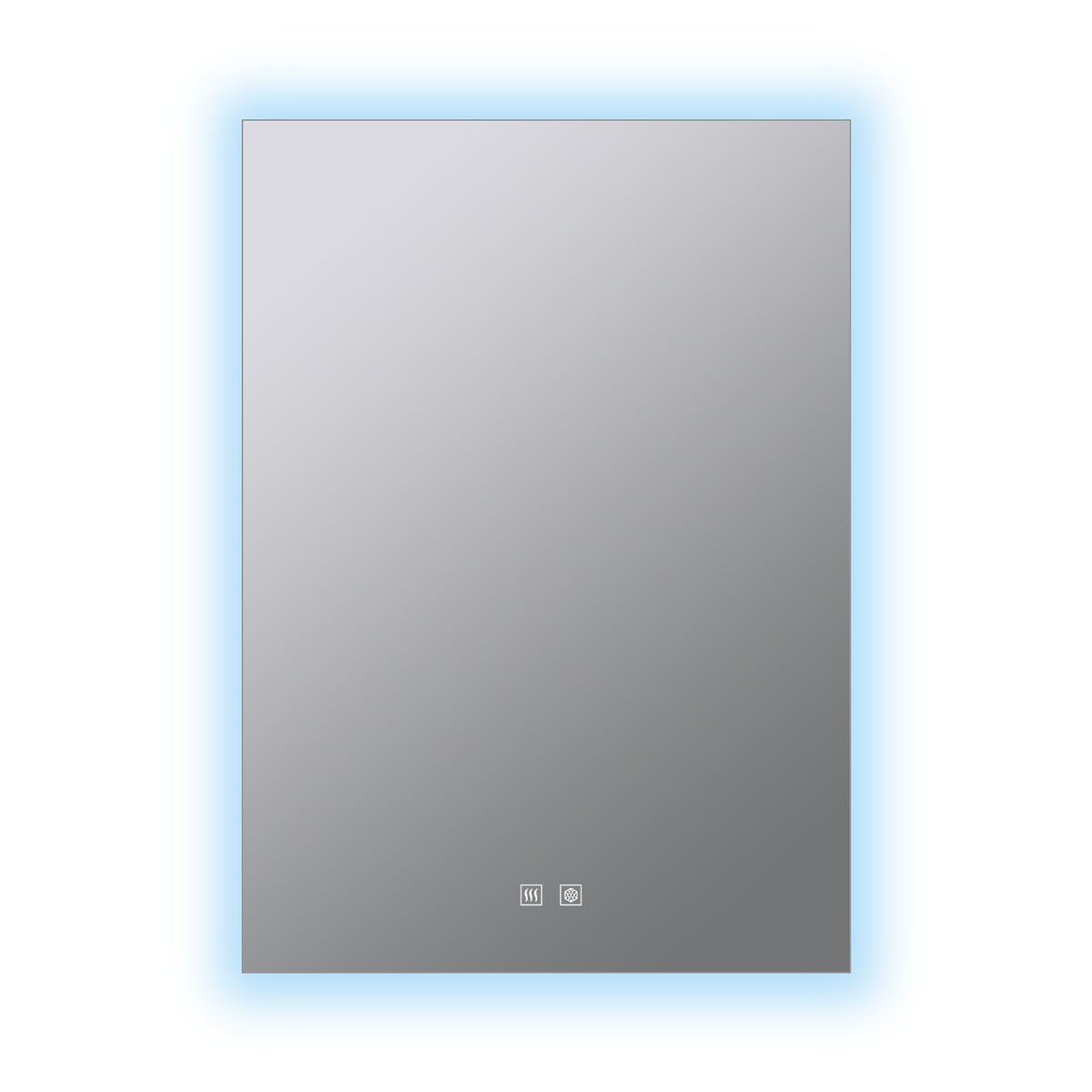 Lexora Vellum 24 in. W x 28 in. H LED Bathroom Vanity Mirror