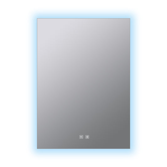 Lexora Vellum 24 in. W x 28 in. H LED Bathroom Vanity Mirror