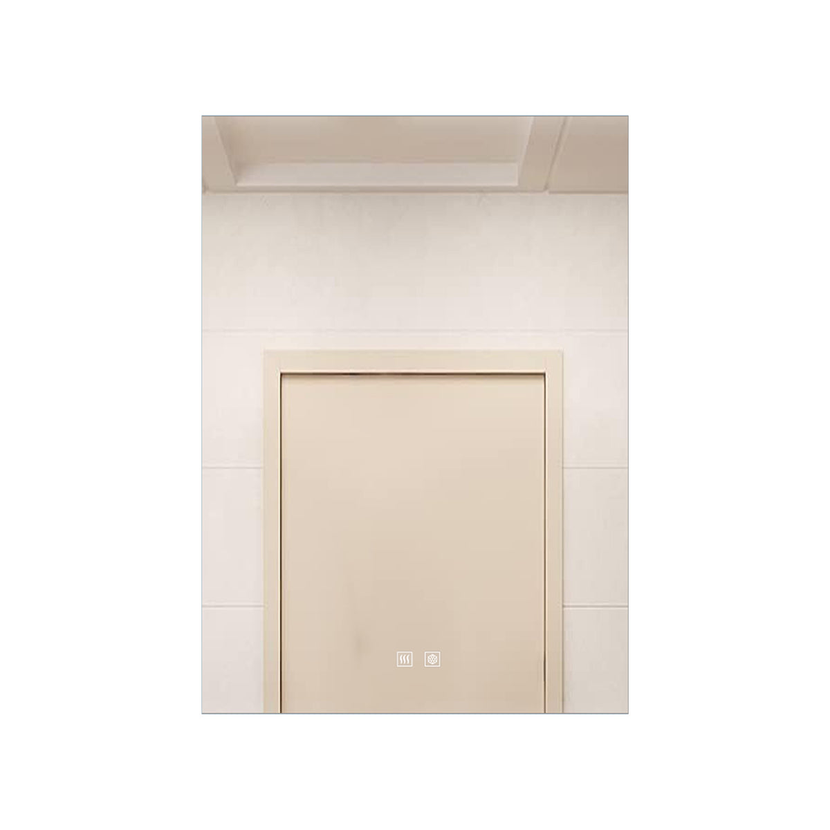 Lexora Vellum 24 in. W x 28 in. H LED Bathroom Vanity Mirror