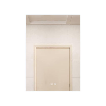 Lexora Vellum 24 in. W x 28 in. H LED Bathroom Vanity Mirror