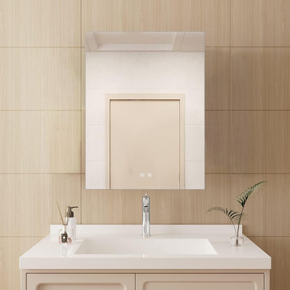 Lexora Vellum 30 in. W x 28 in. H LED Bathroom Vanity Mirror