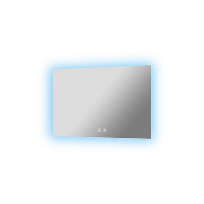 Lexora Vellum 32 in. W x 24 in. H LED Bathroom Vanity Mirror