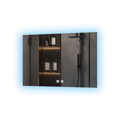 Lexora Vellum 32 in. W x 24 in. H LED Bathroom Vanity Mirror