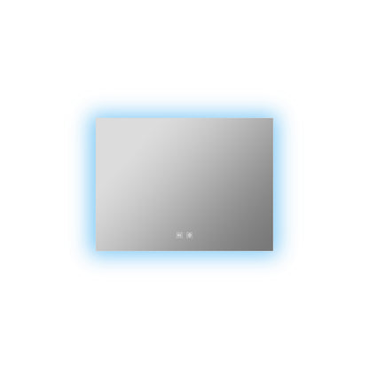 Lexora Vellum 32 in. W x 24 in. H LED Bathroom Vanity Mirror