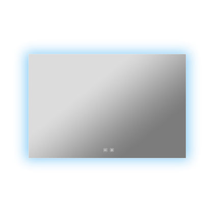 Lexora Vellum 40 in. W x 28 in. H LED Bathroom Vanity Mirror