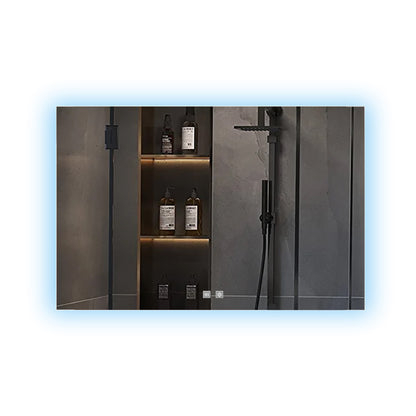 Lexora Vellum 40 in. W x 28 in. H LED Bathroom Vanity Mirror
