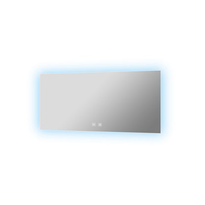 Lexora Vellum 60 in. W x 32 in. H LED Bathroom Vanity Mirror