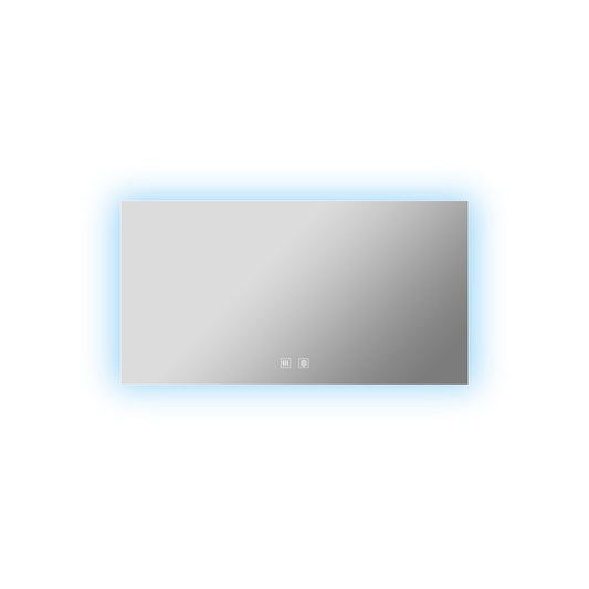 Lexora Vellum 60 in. W x 32 in. H LED Bathroom Vanity Mirror