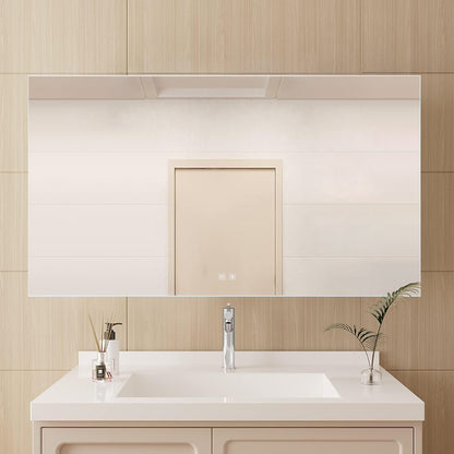 Lexora Vellum 60 in. W x 36 in. H LED Bathroom Vanity Mirror