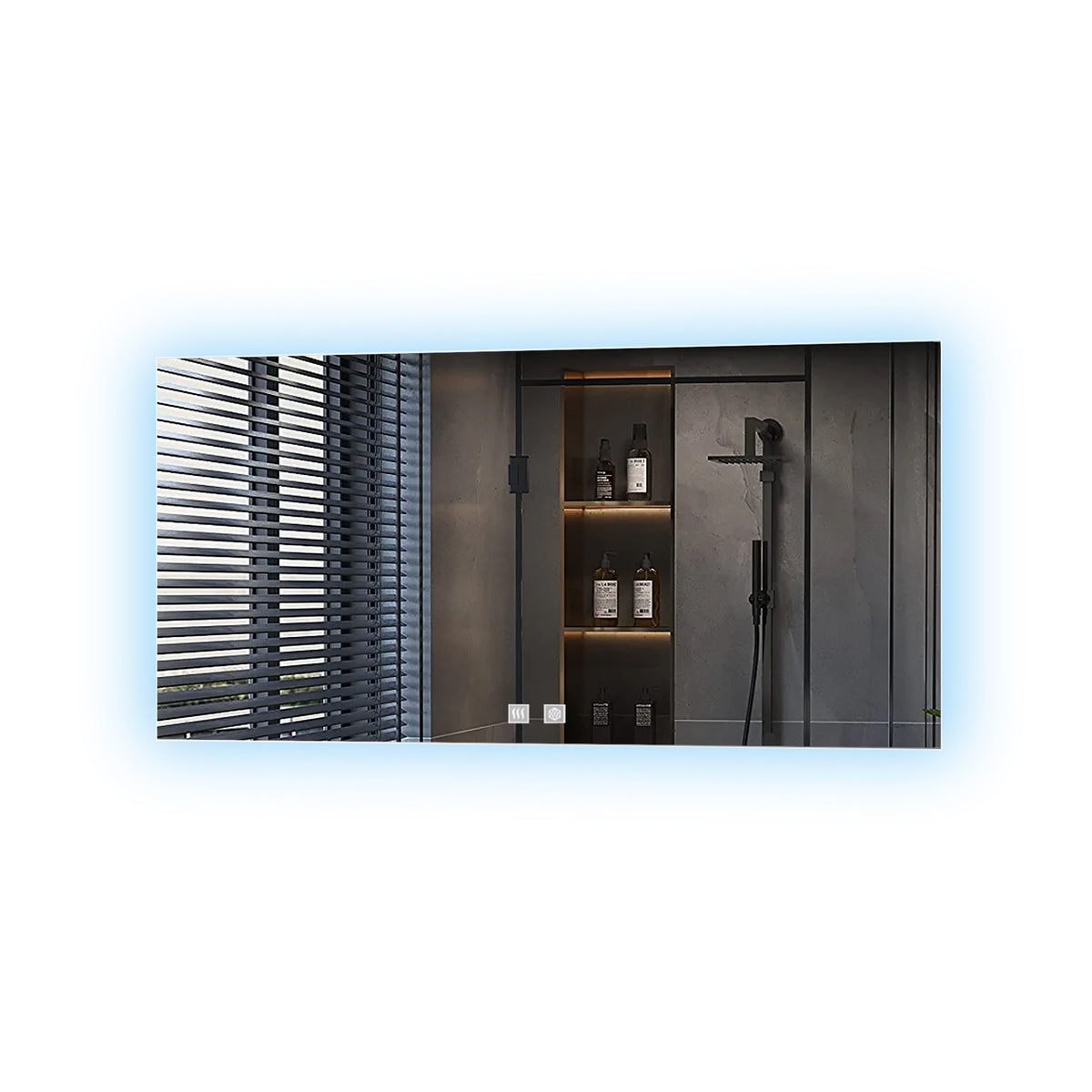 Lexora Vellum 72 in. W x 36 in. H LED Bathroom Vanity Mirror