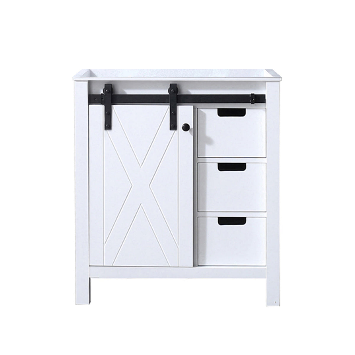 Lexora Marsyas 30 in. White Single Sink Bath Vanity