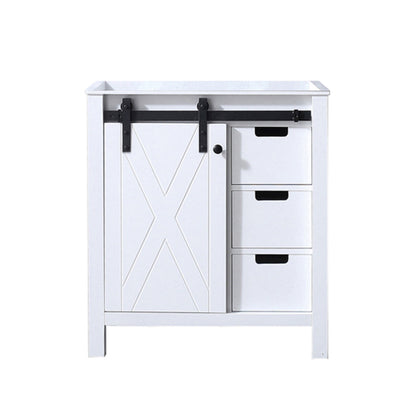 Lexora Marsyas 30 in. White Single Sink Bath Vanity
