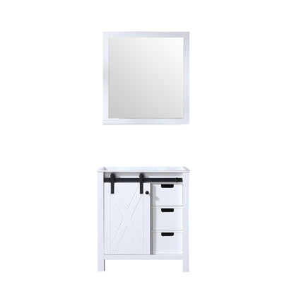 Lexora Marsyas 30 in. White Single Sink Bath Vanity