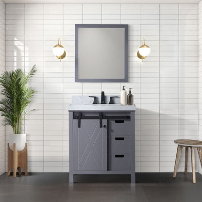 Lexora Marsyas 30 in. Dark Grey Single Sink Bath Vanity