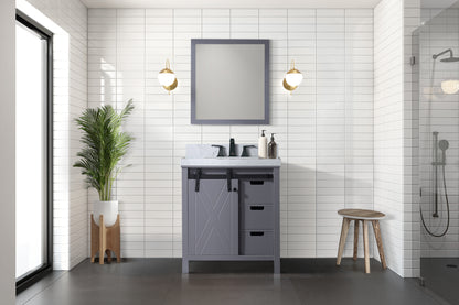 Lexora Marsyas 30 in. Dark Grey Single Sink Bath Vanity