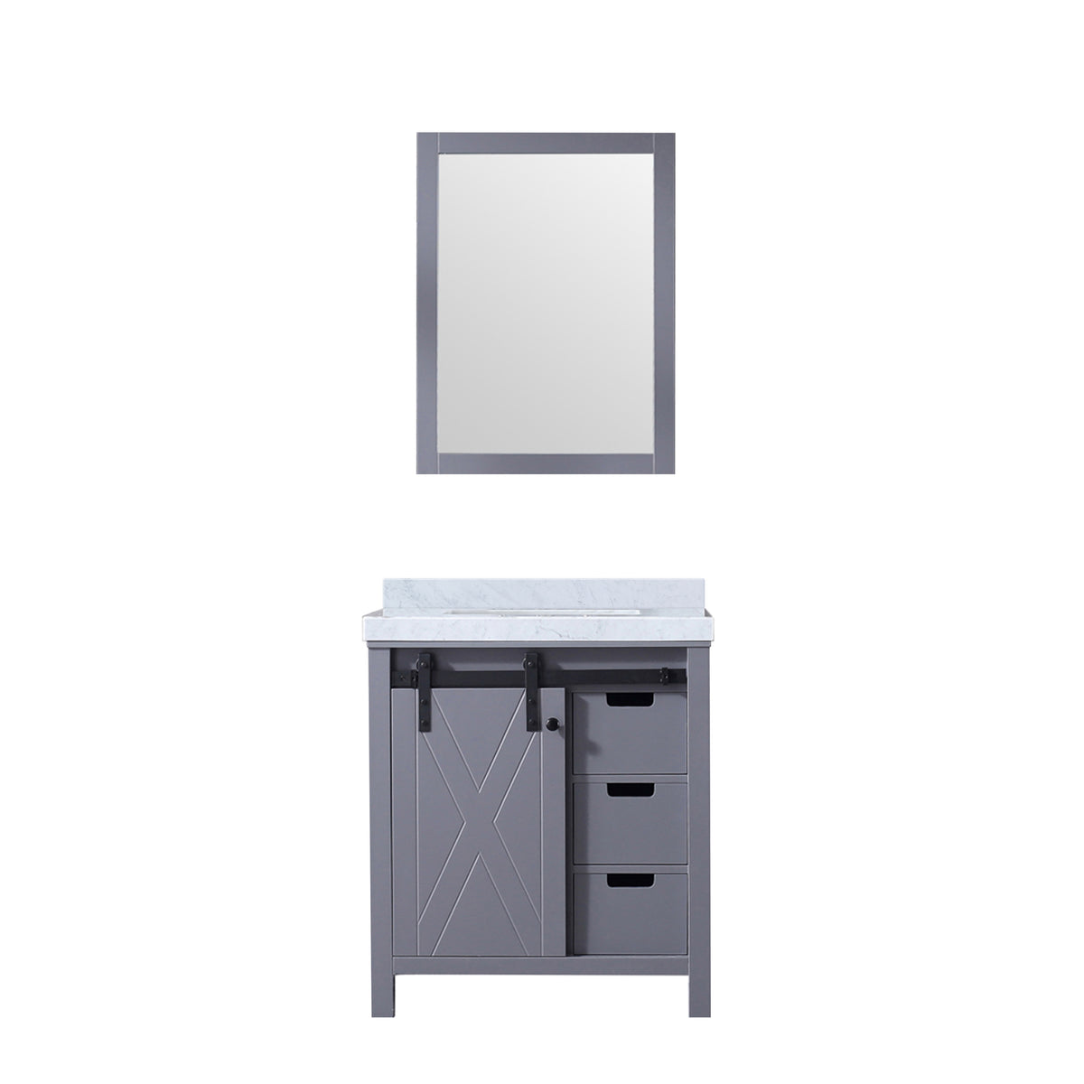 Lexora Marsyas 30 in. Dark Grey Single Sink Bath Vanity