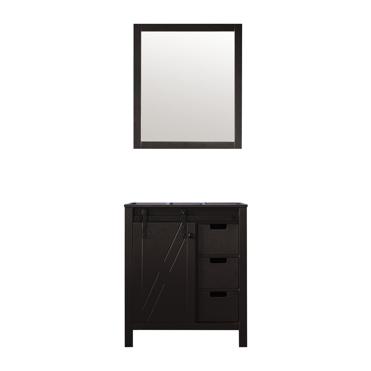 Lexora Marsyas 30 in. Brown Single Sink Bath Vanity
