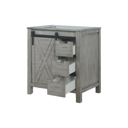 Lexora Marsyas 30 in. Ash Grey Single Sink Bath Vanity