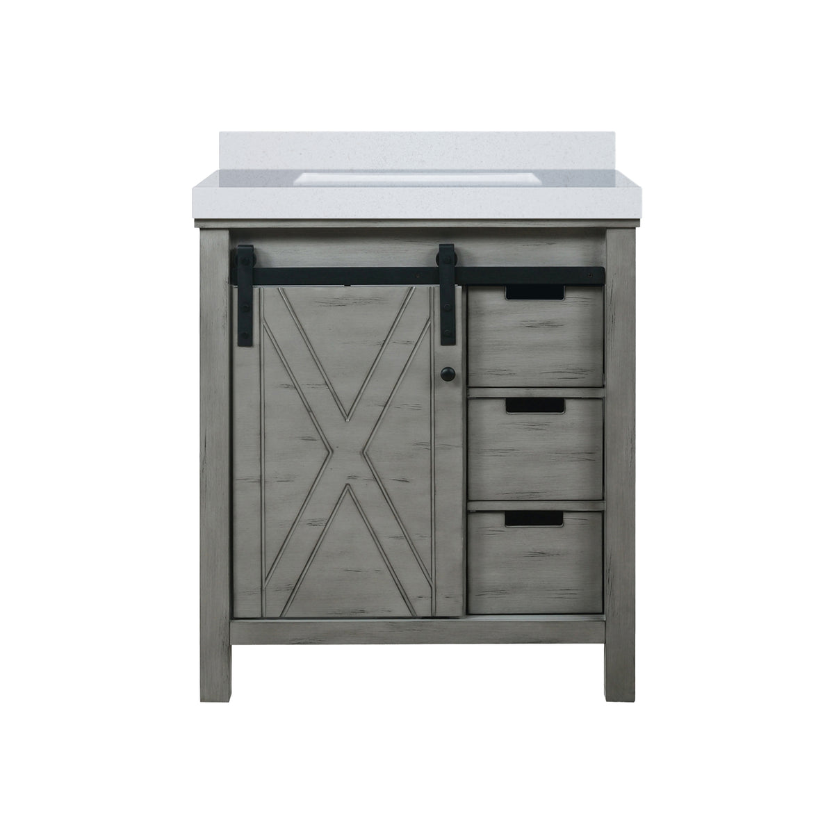 Lexora Marsyas 30 in. Ash Grey Single Sink Bath Vanity