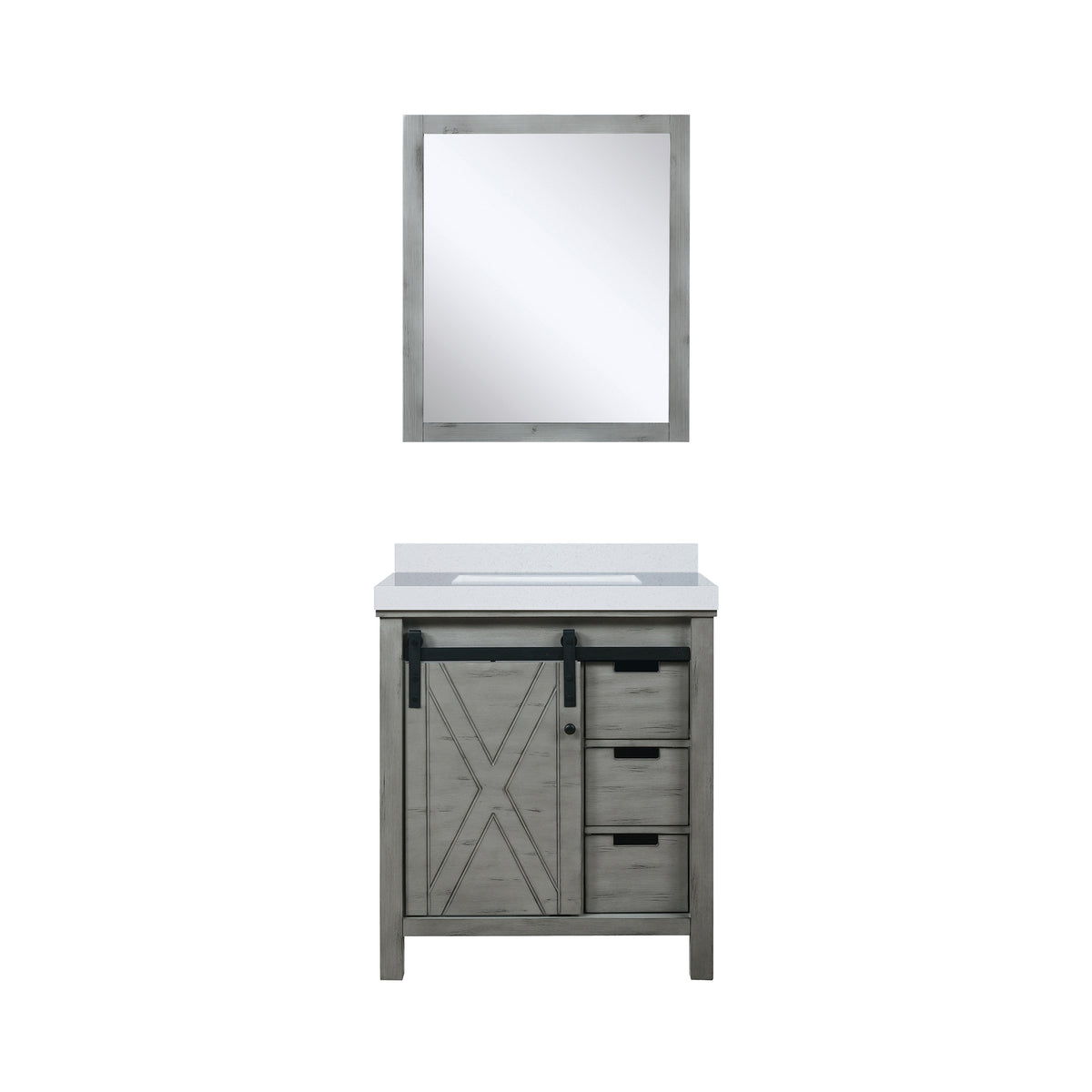 Lexora Marsyas 30 in. Ash Grey Single Sink Bath Vanity