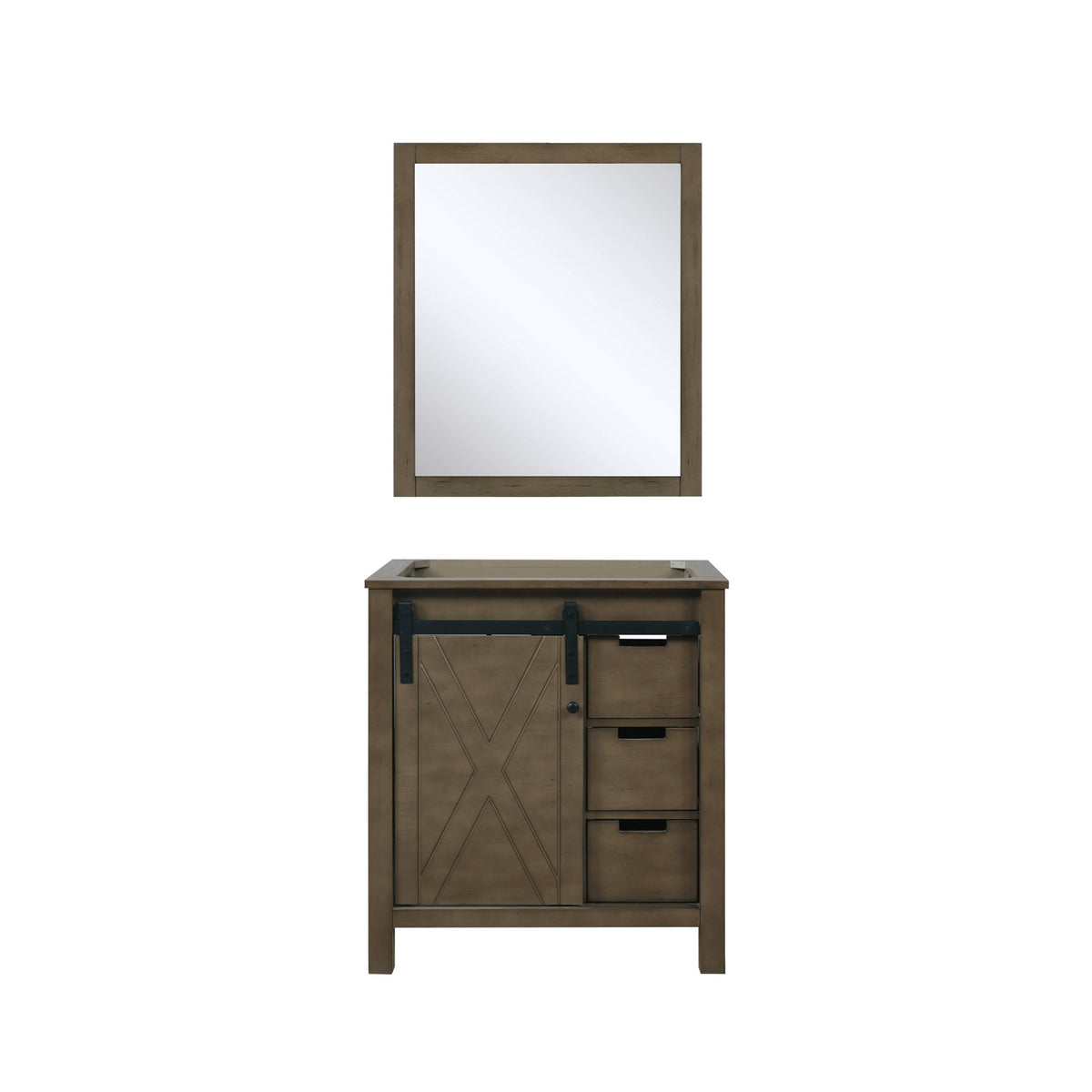 Lexora Marsyas 30 in. Rustic Brown Single Sink Bath Vanity