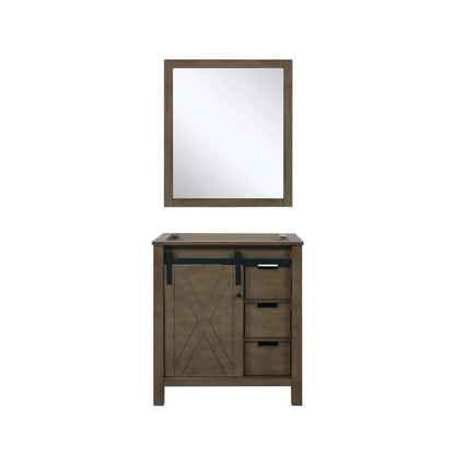 Lexora Marsyas 30 in. Rustic Brown Single Sink Bath Vanity