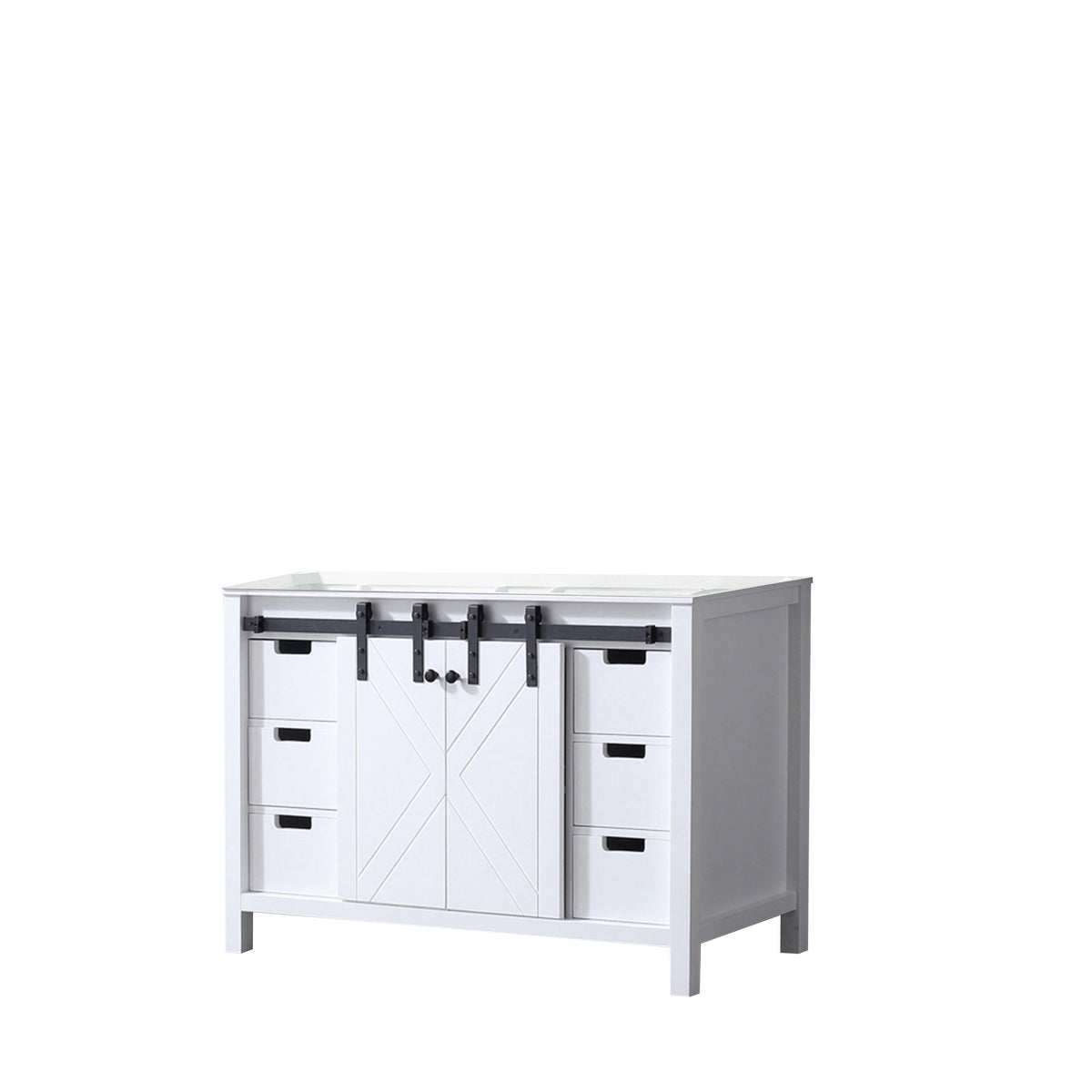 Lexora Marsyas 48 in. White Single Sink Bath Vanity