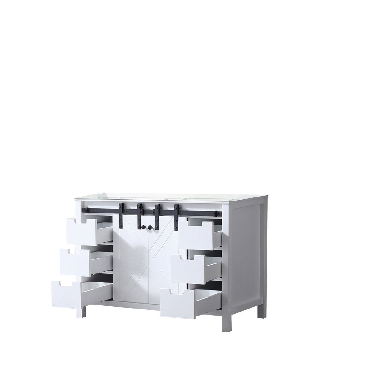Lexora Marsyas 48 in. White Single Sink Bath Vanity