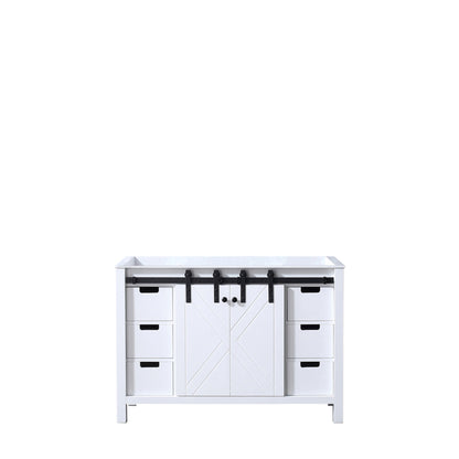 Lexora Marsyas 48 in. White Single Sink Bath Vanity