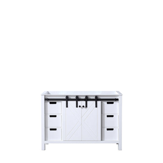 Lexora Marsyas 48 in. White Single Sink Bath Vanity