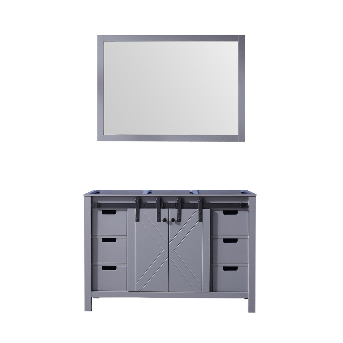 Lexora Marsyas 48 in. Dark Grey Single Sink Bath Vanity