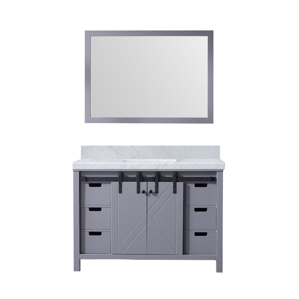 Lexora Marsyas 48 in. Dark Grey Single Sink Bath Vanity