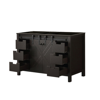 Lexora Marsyas 48 in. Brown Single Sink Bath Vanity