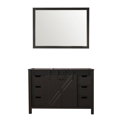 Lexora Marsyas 48 in. Brown Single Sink Bath Vanity