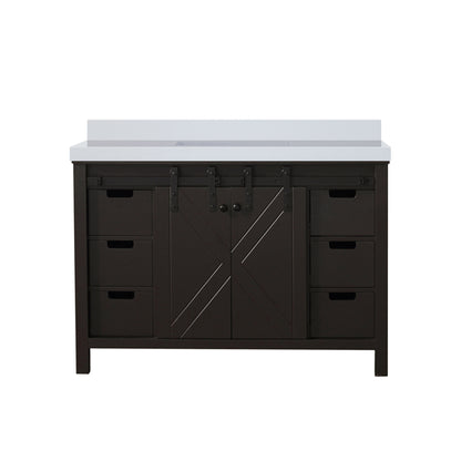 Lexora Marsyas 48 in. Brown Single Sink Bath Vanity